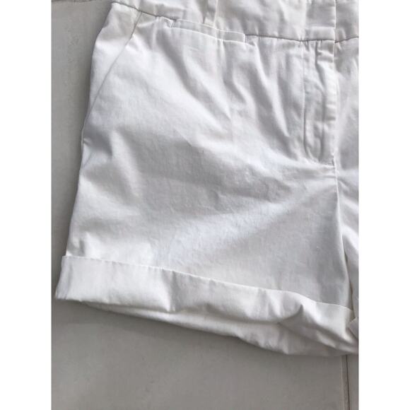 Talbots Cuffed Shorts Cotton Stretch High Waist - Picture 3 of 8